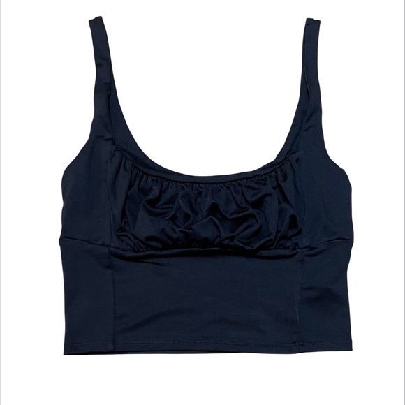 Cotton On Tops - 💖5 for $25💖 Cotton On Black Ruched Crop Tank Top Size Small